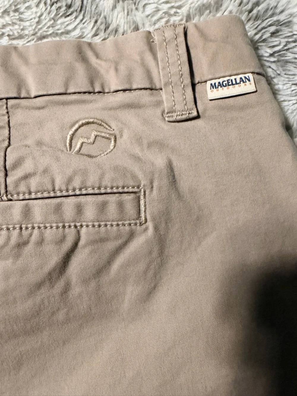 Magellan Outdoors Tan High-Rise Women's Hiking Shorts